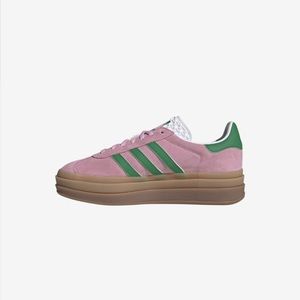 adidas Originals Gazelle Bold pink and green - worn once!!